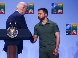 Hadiri KTT NATO, Zelensky Disambut Joe Biden-Erdogan