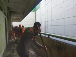 Kapolres Cek Kondisi Pasar Tanah Abang Blok G Usai Dibersihkan