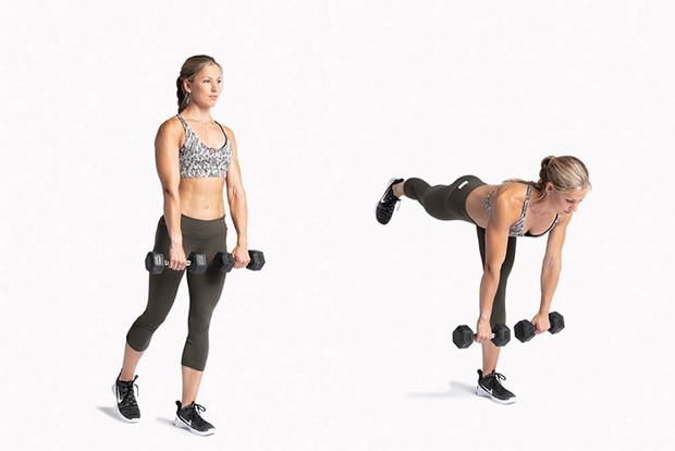 Single-leg deadlift/ Foto: Pinterest.com/ Single-leg deadlift