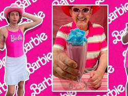 Kocak! Tren Minum Milkshake Pink Ini, Ubah TikToker Pria Jadi Barbie