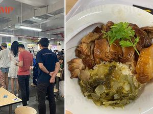 Rezeki Nomplok! Asal Ikut Antrean, Netizen Ini Dapat Makan Siang Gratis