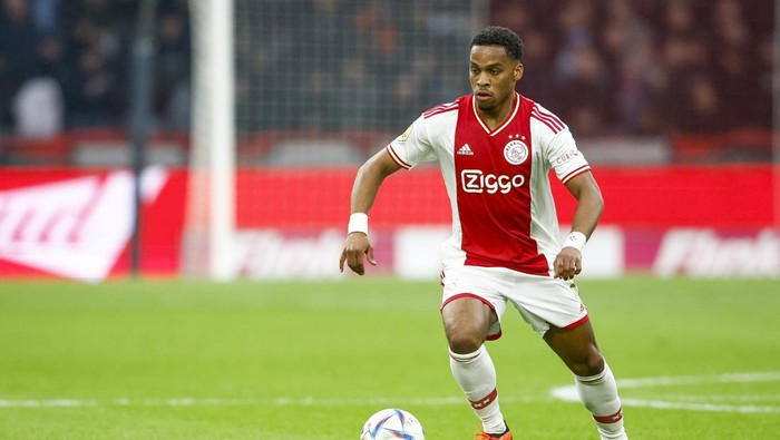 AMSTERDAM , 16-04-2023 , Johan Cruijff Arena , Dutch Eredivisie Football , season 2022 / 2023 , match between Ajax vs FC Emmen , Ajax player Jurrien Timber (Photo by Pro Shots/Sipa USA)No Use Germany.