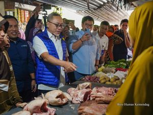 Tinjau Pasar Malangjiwan Karanganyar, Mendag Sebut Harga Bapok Stabil