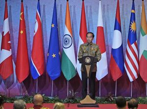 Momen Jokowi Pidato di Pertemuan Menlu ASEAN Momen Jokowi Pidato di Pertemuan Menlu ASEAN