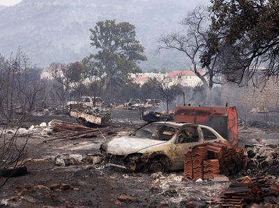 Ngeri! Kebakaran Hutan di Kroasia Hanguskan Mobil dan Rumah