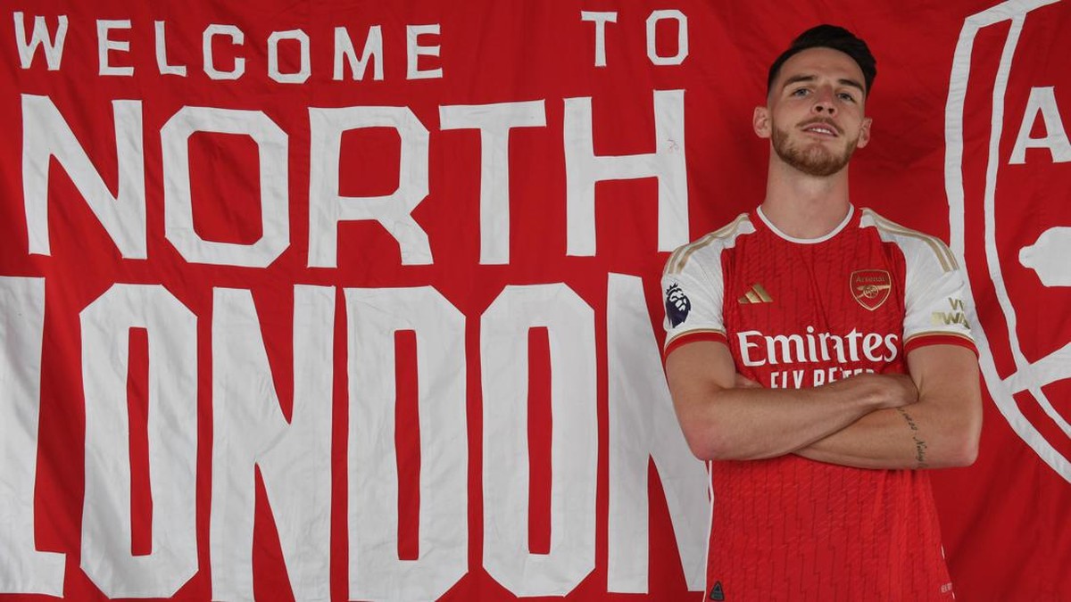 Declan Rice senang bisa gabung Arsenal (Twitter @Arsenal)