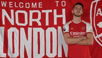 1. Declan Rice – Dibeli seharga 105 juta paun dari West Ham tahun 2023. Sejauh ini sudah main 103 kali. Foto: Twitter @Arsenal