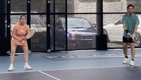 7 Momen Nagita Slavina dan Jeje Latihan Tenis Bareng, Dijuluki Si Duo Sabar