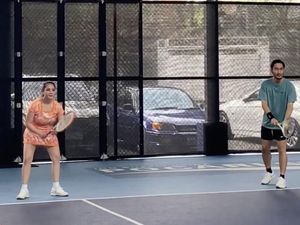 7 Momen Nagita Slavina dan Jeje Latihan Tenis Bareng, Dijuluki Si Duo Sabar