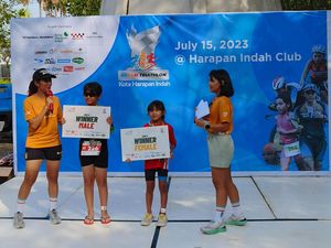 Ajang Triathlon Digelar di Bekasi, Ada Peserta Anak-anak Ajang Triathlon Digelar di Bekasi, Ada Peserta Anak-anak