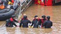 Dramatis! Evakuasi Korban Tewas di Terowongan Akibat Banjir Korsel