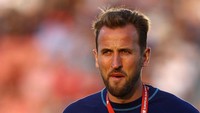 Inggris - Harry Kane. Striker 30 tahun dengan 91 caps ini baru saja melewati musim nirgelar dengan raksasa Jerman Bayern Munich dan bakal berambisi unjuk gigi di Euro 2024. Foto: Action Images via REUTERS/LEE SMITH