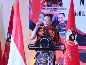Hadiri Pelantikan Pengurus Pemuda Pancasila Sulsel, Ini Pesan Bamsoet