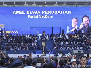 Utusan Golkar Hadiri Apel Siaga Perubahan, Anies-Paloh Menyapa Begini