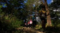 Serunya Lari Lintas Alam di Malino Sulsel