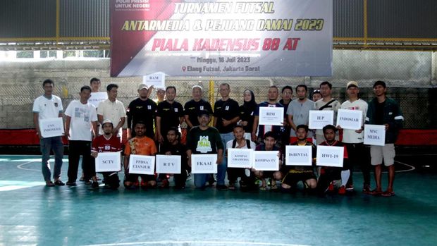 Turnamen Futsal Antarmedia dan Pejuang Damai 2023