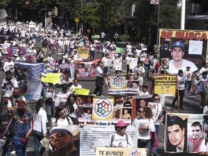 Aksi Warga Meksiko Tuntut Pemerintah Selidiki Ribuan Kasus Orang Hilang