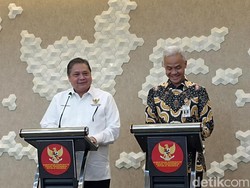 Saat Ganjar Bahas Proyek Rp 258 T Jokowi Bareng Airlangga