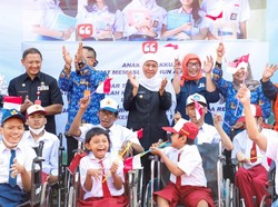 MPLS Serentak di Jatim Khofifah: Tak Boleh Ada Kekerasan-Perundungan Siswa