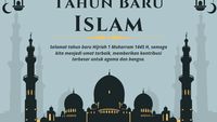 10 Poster Ucapan Selamat Tahun Baru Islam 1445 H, Yuk Kirim ke Kerabat!