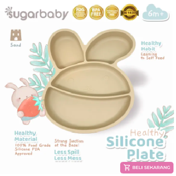 Sugarbaby Silicone Plate untuk MPASI Bayi