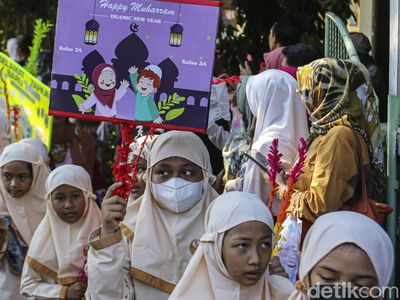 Aksi Anak-anak SD di Depok Sambut 1 Muharram