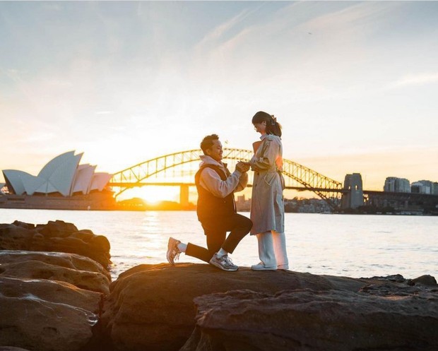 Anthony Sinisuka Ginting dan Mitzi Abigail/Foto: Instagram.com/sinisukanthony atlet bulu tangkis indonesia yang segera menikah