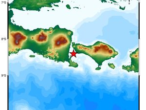 Gempa M 2,5 Guncang Jembrana, Berpusat di Selat Bali Gempa M 2,5 Guncang Jembrana, Berpusat di Selat Bali