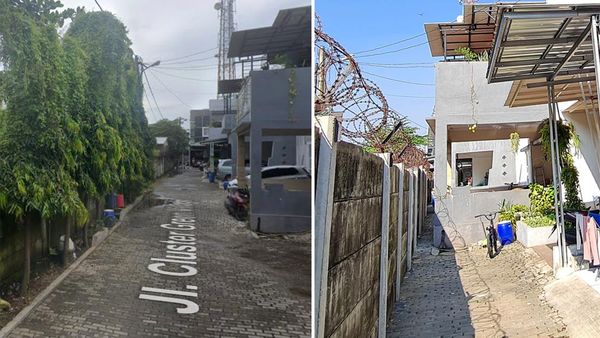 Before After 10 Rumah Cluster di Bekasi Aksesnya Ditutup Tembok