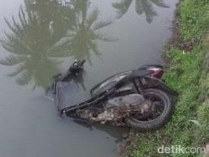 Heboh Motor Nyungsep di Kolam Ikan, Ternyata Curian yang Dibuang