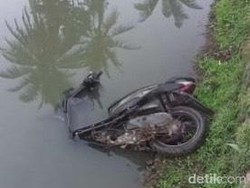 Heboh Motor Nyungsep di Kolam Ikan, Ternyata Curian yang Dibuang