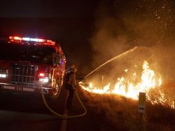 Potret Ngeri Api Kebakaran Hutan Membara di California Selatan