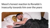 Satu foto Messi yang dinilai bisa membungkam Cristiano Ronaldo (Internet)