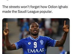 Sebelum Ronaldo, Odion Ighalo sudah pernah lebih dulu bermain di Arab Saudi, sih (Internet)