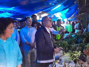 Mendag Zulhas Temukan Harga Telur di Pasar Pangandaran Masih Mahal