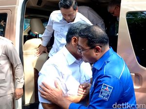 Demokrat Bicara Bagusnya Biru dan Putih saat Sambut Rombongan Gerindra