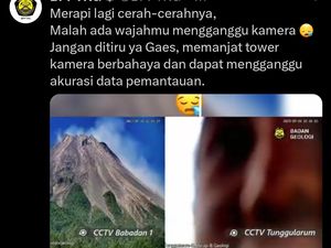 Viral Wajah Pria Tiba-tiba Nongol di CCTV Pantauan Gunung Merapi Viral Wajah Pria Tiba-tiba Nongol di CCTV Pantauan Gunung Merapi