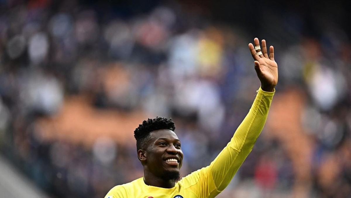 Andre Onana kirim surat perpisahan ke Inter Milan (AFP/GABRIEL BOUYS)