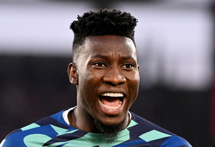 Andre Onana FILE PHOTO: Coppa Italia - Final - Fiorentina v Inter Milan - Stadio Olimpico, Rome, Italy - May 24, 2023 Inter Milan's Andre Onana during the warm up before the match REUTERS/Alberto Lingria/File Photo