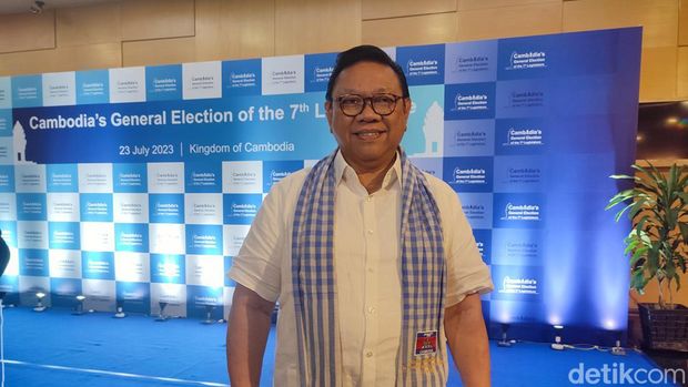 Delegasi Organisasi Centrist Asia Pasific Democrats International (CAPDI) Indonesia Agung Laksono (Wilda Nufus/detikcom)