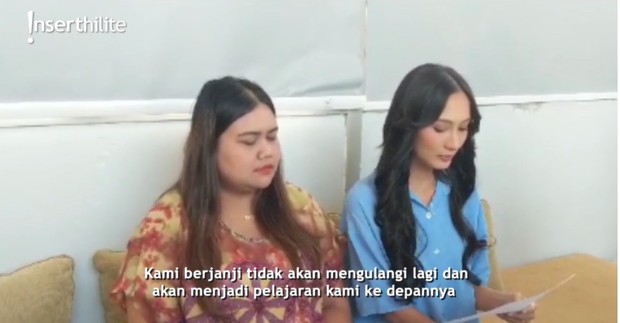 Klarifikasi Valen dan Nena/Foto: Insert Live Klarifikasi Valen dan Nena