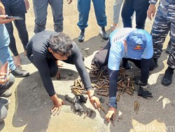 TNI Sebut Sebagian Amunisi di Bangkai Kapal Perang AS di Cilacap Masih Utuh