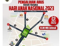 Puncak Hari Anak Nasional di Simpang Lima Semarang Besok, Ada Penutupan Jalan