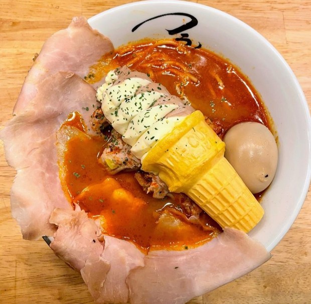 Ramen es krim/Foto: Instagram.com/franken0705 Deretan ramen unik yang bikin geleng-geleng kepala