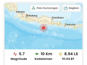 Gempa M 5.7 Guncang Pacitan Gempa M 5.7 Guncang Pacitan