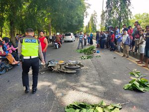 Pemotor Tewas Usai Tabrak Belakang Truk di Jalinsum Asahan