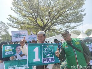 Jelang Harlah PKB, Kader Mulai Padati Area Stadion Manahan Solo