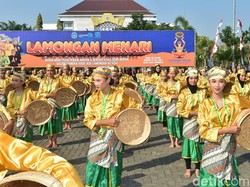 Tari dan Nasi Boran Lamongan Catatkan Rekor MURI
