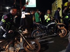 Belasan Motor Brong Diamankan saat Pengesahan Anggota PSHT di Kota Blitar