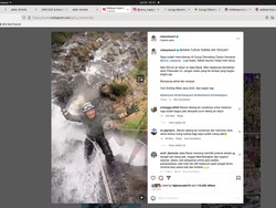 Ridwan Kamil Tantang Turun Tebing Curug Cikondang Nih, Ada yang Berani?